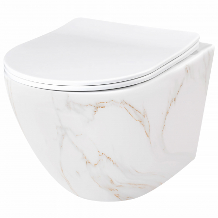 Vase WC si Bideuri - Vas WC Carlos Slim Rimless Aiax Shiny