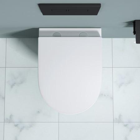 Vas WC Astra-179A suspendabil, Rimless, Softclose, alb [5]
