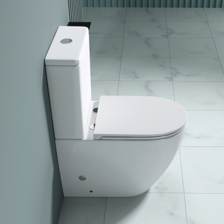 Vas WC Astra-179T, Rimless, cu rezervor, montaj pe podea, SoftClose [3]
