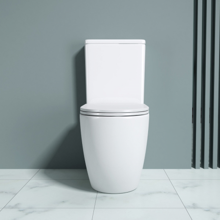 Vas WC Astra-179T, Rimless, cu rezervor, montaj pe podea, SoftClose [1]