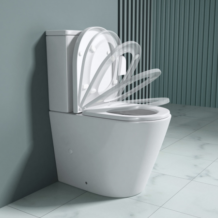Vas WC Astra-179TA, Rimless, cu rezervor, montaj pe podea, SoftClose [2]