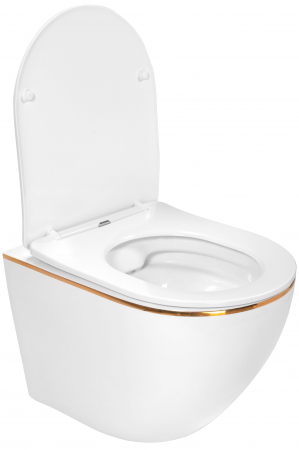 Vas WC Carlo white Mini Flat Gold Edge [2]