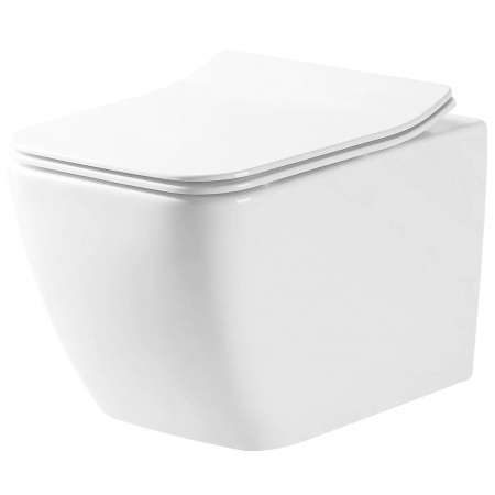 Vase WC si Bideuri - Vas WC MARTIN SLIM RIMLESS DUROPLAST