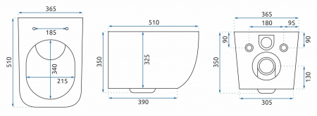 Vas WC MARTIN SLIM RIMLESS DUROPLAST [9]