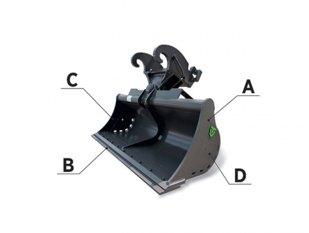 Cupe taluz - Cupa taluz cu inclinare, profil rotund Trevi Benne