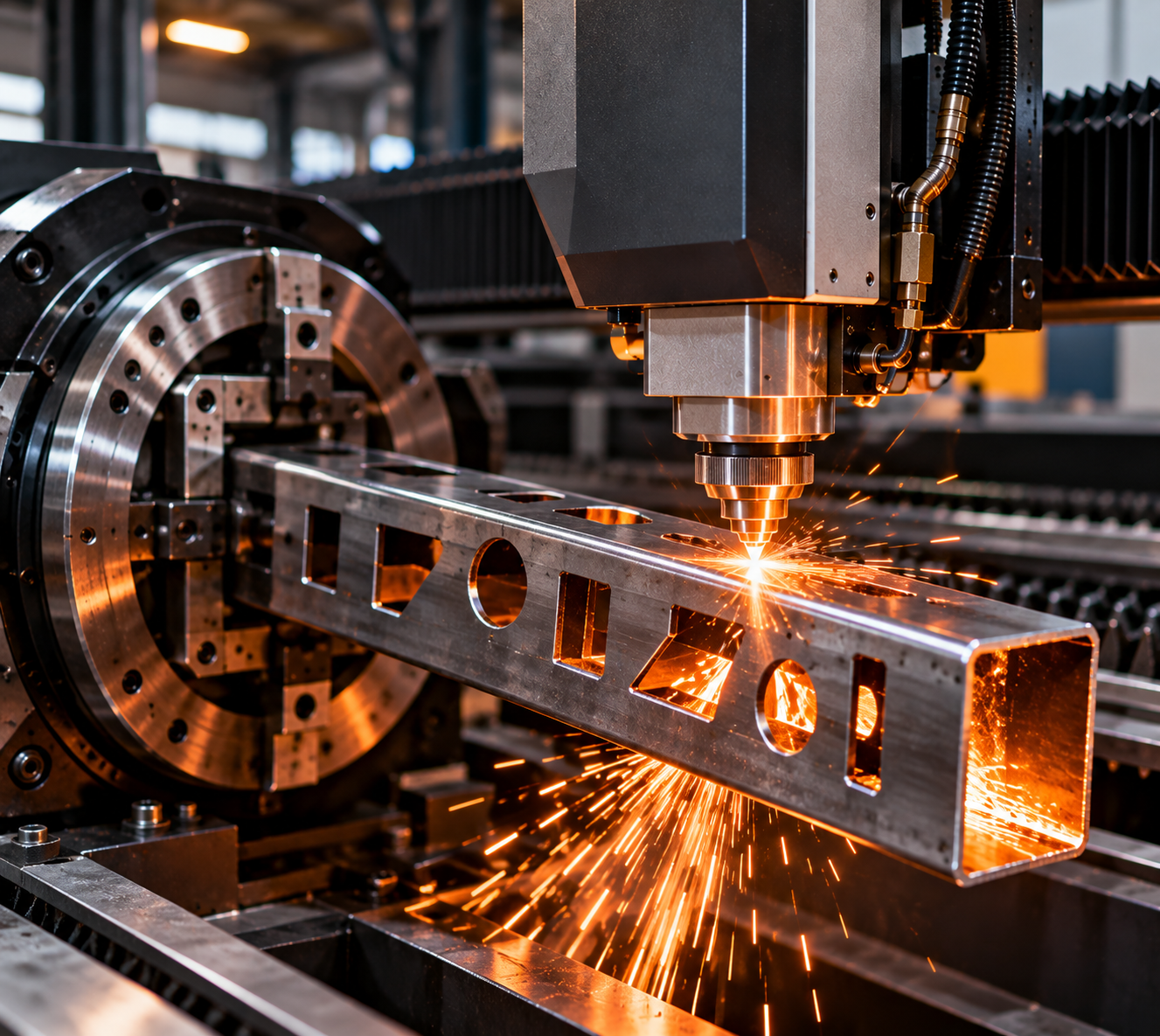 Debitare Laser Tevi si Profile Metalice