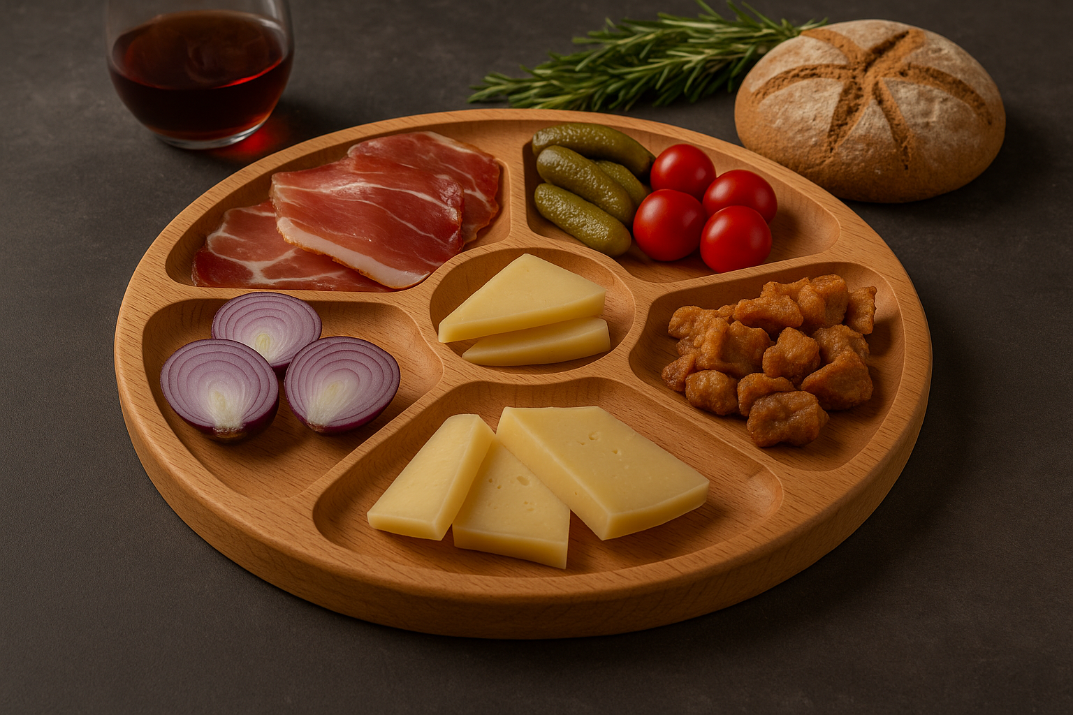 Platouri din lemn de fag și arin – alegerea naturală pentru servirea aperitivelor