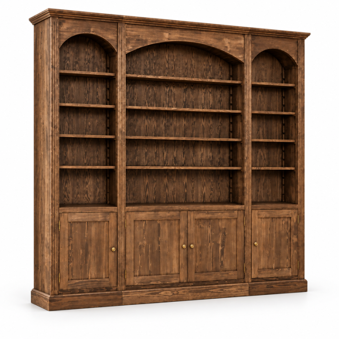 biblioteca-clasica-cu-arcade-si-rafturi-reglabile-brad-masiv-si-mdf-250-x-30-x-235-cm-atelier49 [3]