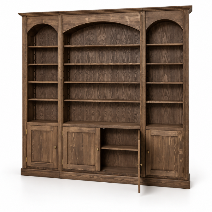 biblioteca-clasica-cu-arcade-si-rafturi-reglabile-brad-masiv-si-mdf-250-x-30-x-235-cm-atelier49 [5]
