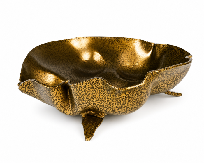 Bol din fier forjat decorativ sau uz casnic 26 x 25 x 8 cm [2]
