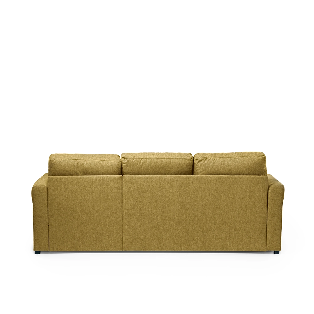 Colțar Extensibil 3 Locuri Cu Spațiu de Depozitare- Mustard, Galben, 244x87/156x87 cm [9]