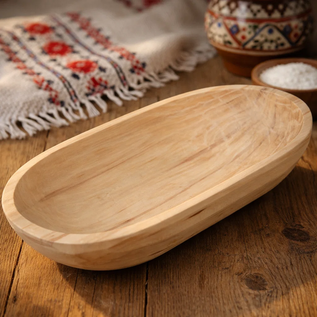 Covată din lemn – model tradițional pentru bucătărie și servire [4]