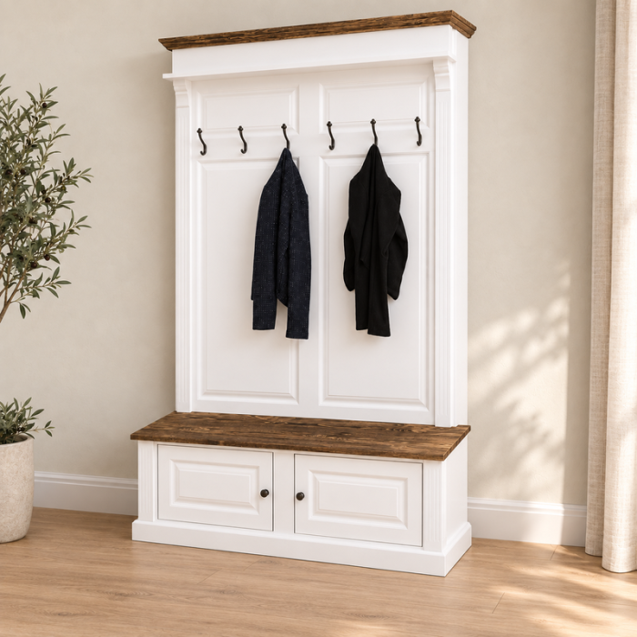cuier-pentru-hol-cu-sezut-si-2-usi-brad-masiv-si-mdf-140-x-41-x-210-cm-atelier49 [2]