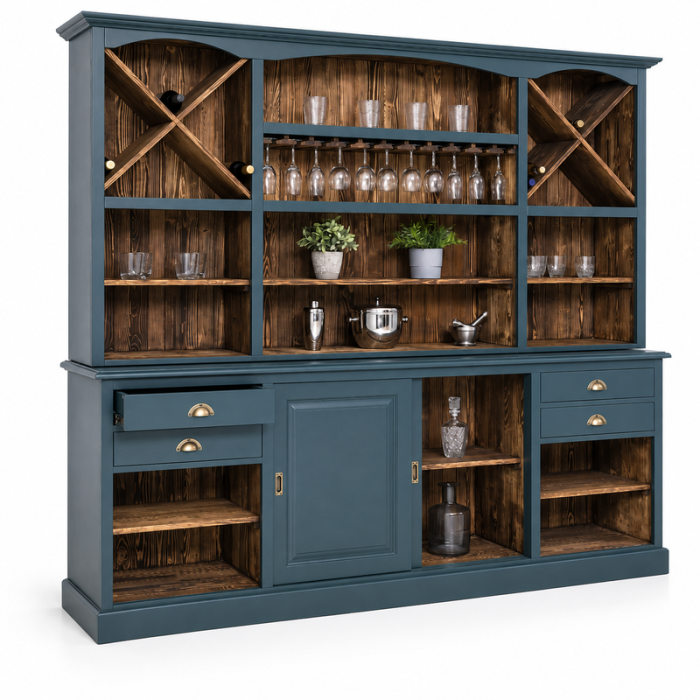 dulap-bar-din-brad-masiv-cu-suport-pahare-2-usi-glisante-si-4-sertare-240-x-50-x-210-cm-atelier49 [4]