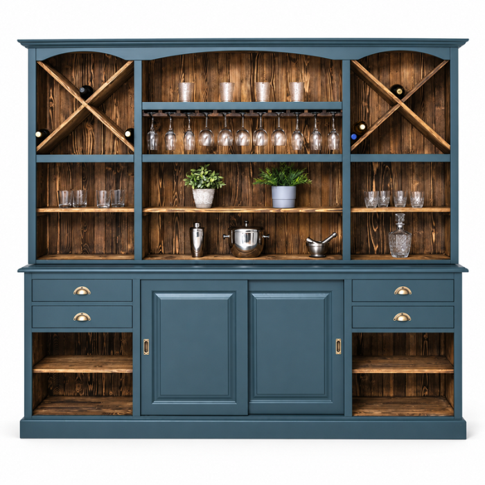 dulap-bar-din-brad-masiv-cu-suport-pahare-2-usi-glisante-si-4-sertare-240-x-50-x-210-cm-atelier49 [3]