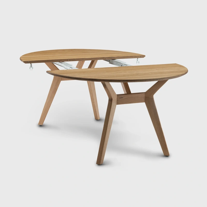 Masa extensibila Cabo din stejar masiv Ø130–230 cm, blat 27 mm [5]