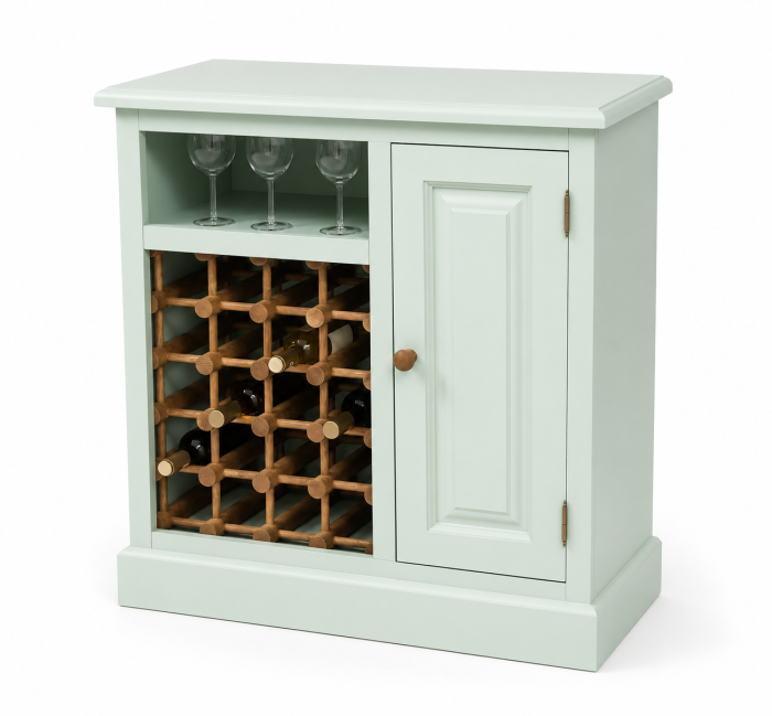 Mobilier bar din lemn masiv cu suport pentru sticle 90 x 41 x 90 cm [3]