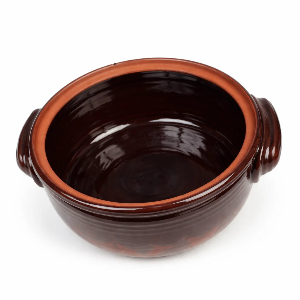 Oala de sarmale din ceramica smaltuita cu capac 5.5 litri – gatit traditional [3]