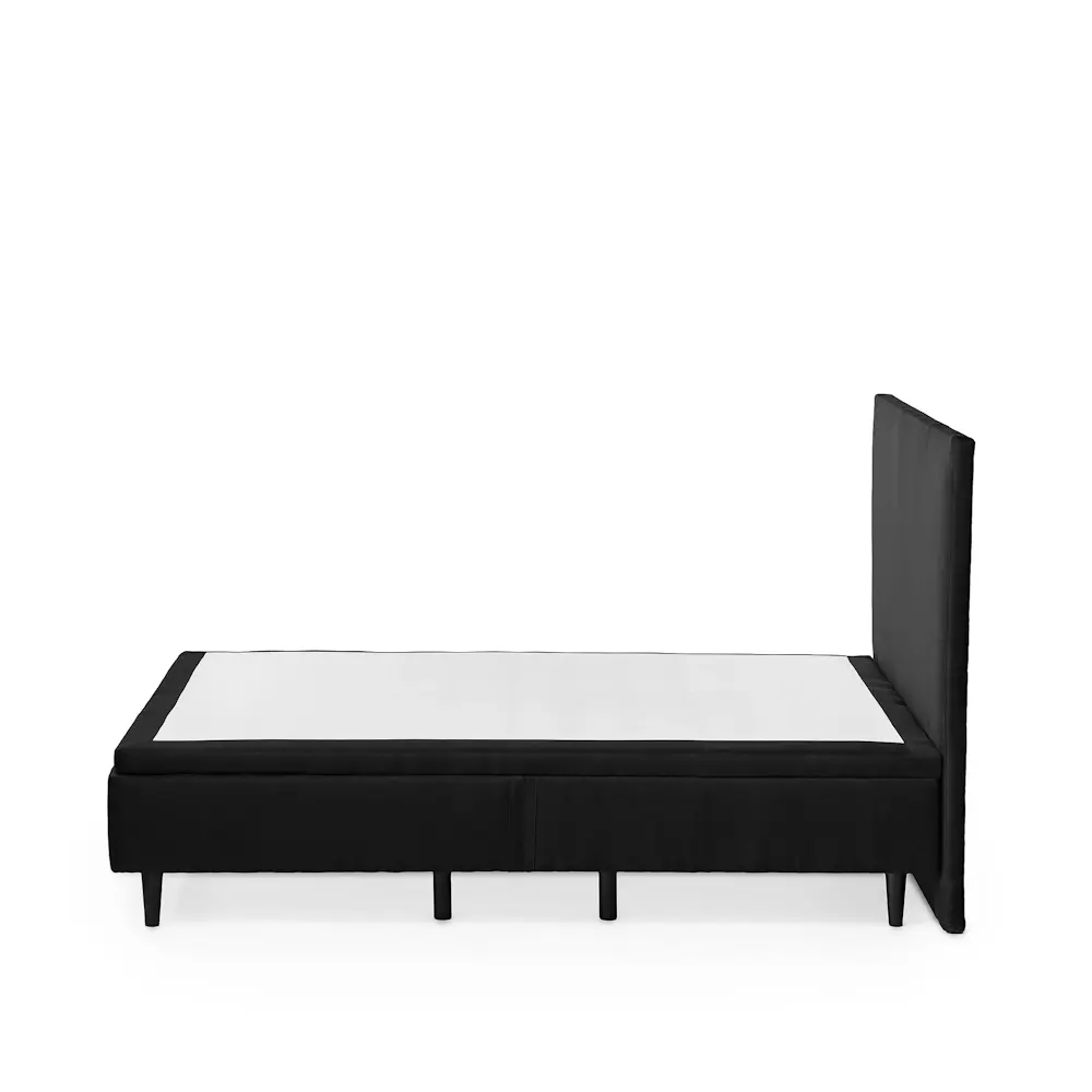 Pat tapițat SENA negru cu ladă de depozitare, dimensiuni 90x190, 140x200, 160x200, 180x200 cm – design modern pentru dormitor [7]