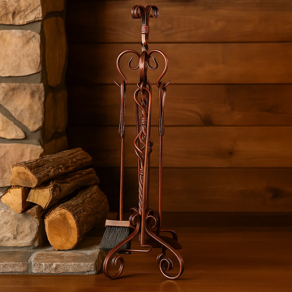 Set ustensile curățare șemineu sau sobă din fier forjat, negru, 71 cm – Jar | Atelier 49 [2]