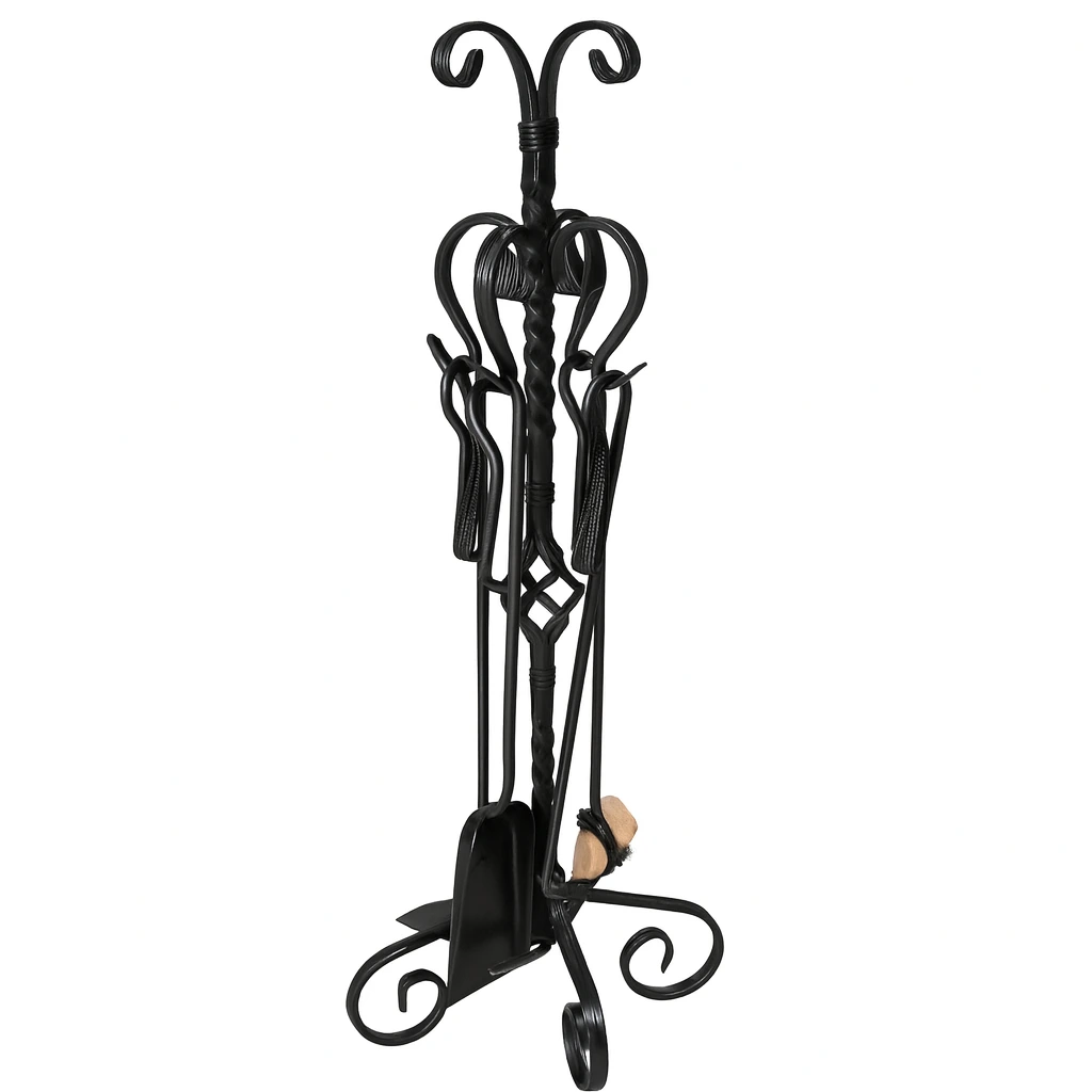 Set ustensile curățare șemineu sau sobă din fier forjat, negru, 71 cm – Jar | Atelier 49 [3]