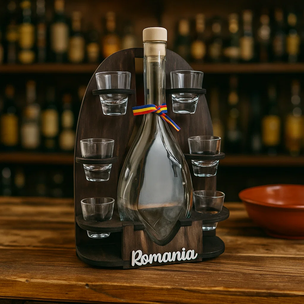CADOURI - Cadou Bărbați Set Minibar Sticla 500 ml cu 6 Pahare 50 ml