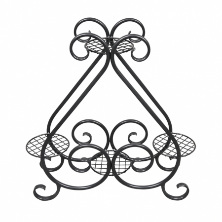 Suport de flori din fier forjat negru 83x83 cm - Flora | Atelier 49 [2]