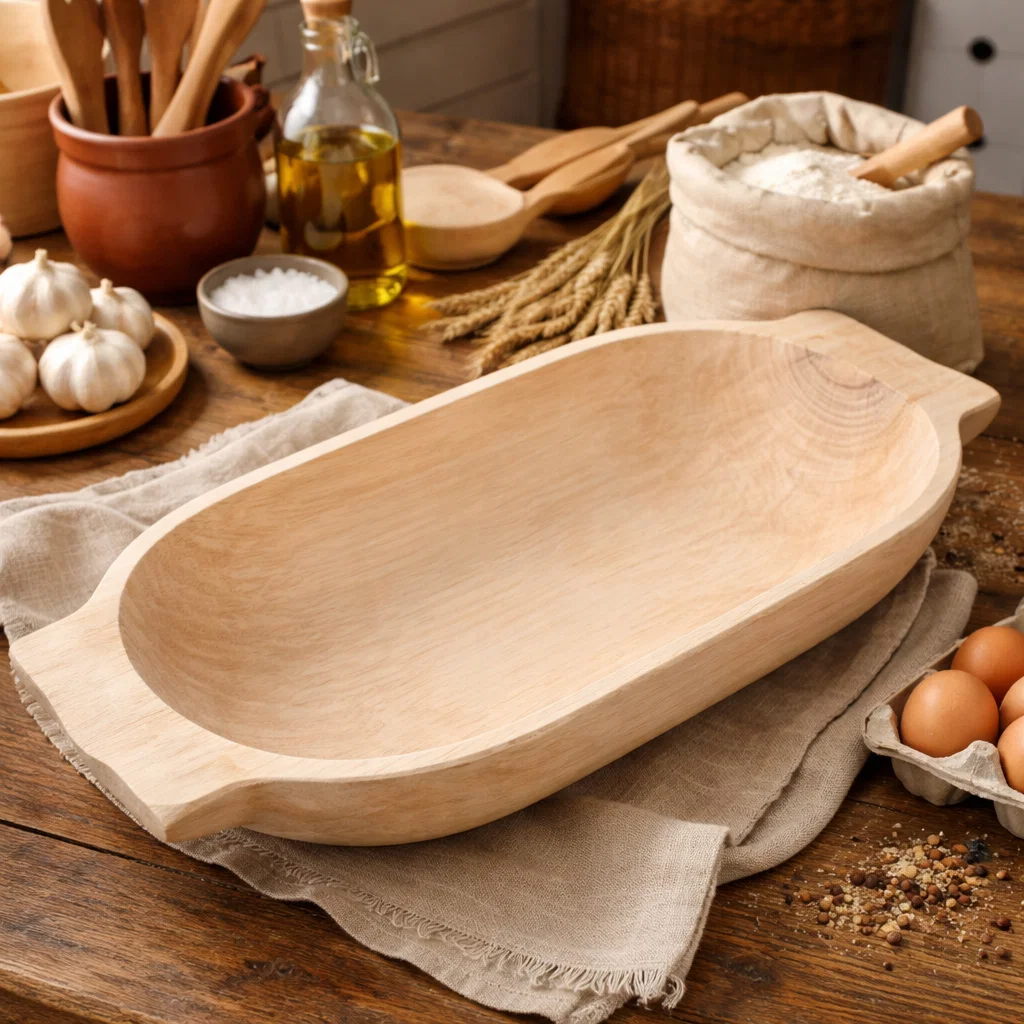 ARTICOLE DIN LEMN - Covata din lemn cioplita manual 59x55x12 cm