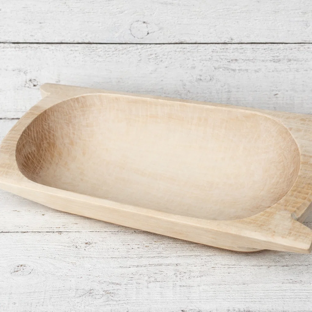 Coveți din lemn pentru frământat și servire - Covata din lemn cioplita manual dimensiuni variabile