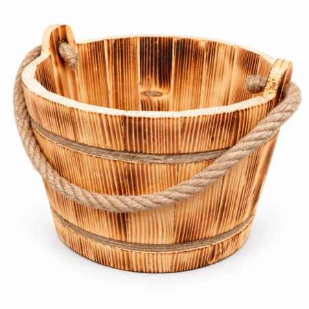 Accesorii sauna - Galeata din lemn pentru sauna si uz casnic, 24 x 15 cm