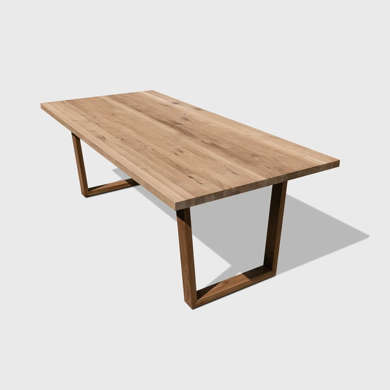 Mese Lemn Masiv - Masa Frosta din stejar masiv, blat 40 mm, 140–300 x 90 cm