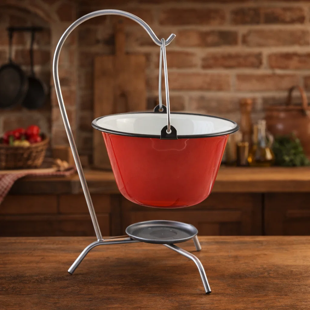 FIER FORJAT / METAL - mini-ceaun-emailat-800ml-17x9cm-cu-suport.jpg-atelier49.ro