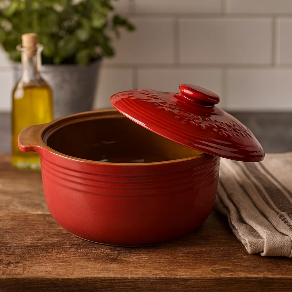 oală de lut 4 litri verde pentru sarmale atelier49 [3]