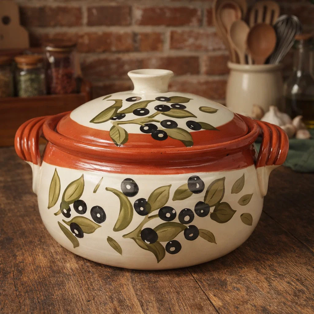 Oale lut - oala-din-lut-glazurata-pentru-sarmale-4-litri