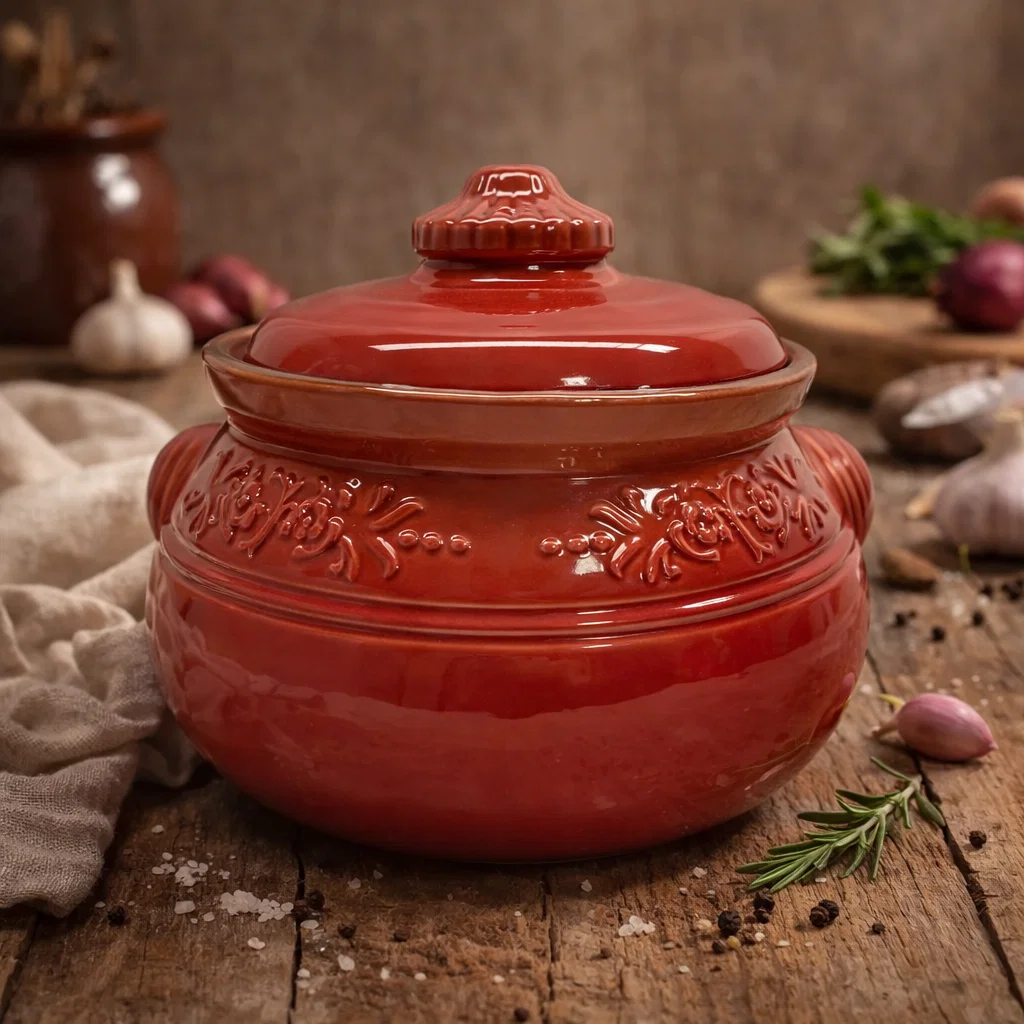 CERAMICĂ - oala-sarmale-lut-glazurat-6-litri atelier49.ro