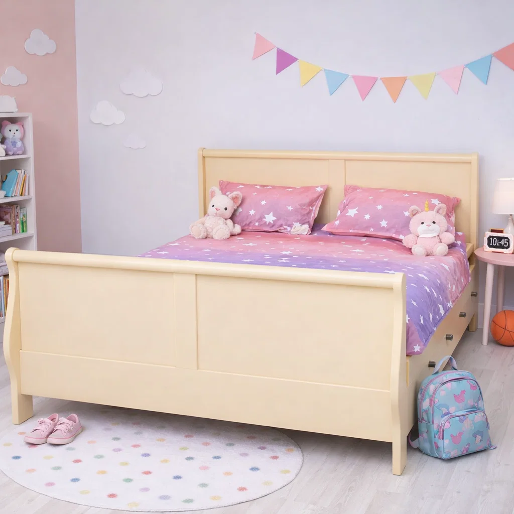 Paturi din lemn masiv - pat-lemn-masiv-140x200-cu-2-sertare-tip-printesa.jpg