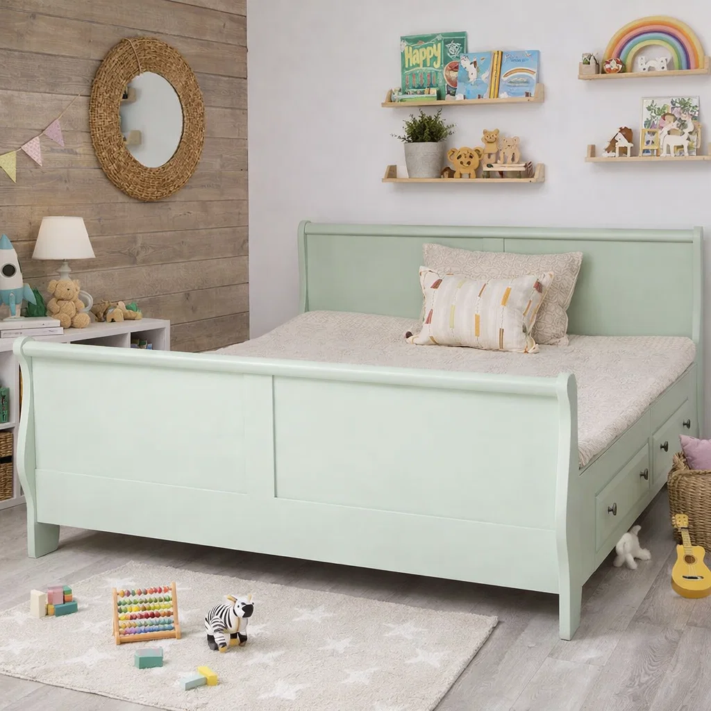 Paturi din lemn masiv - pat-lemn-masiv-180x200-cu-2-sertare-tip-printesa.jpg