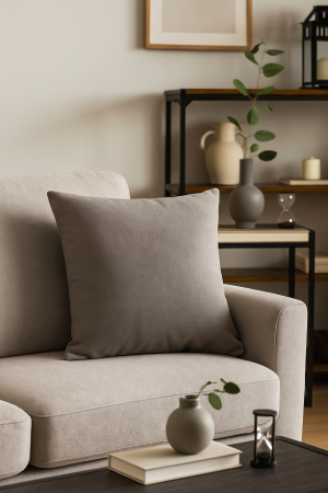 Perna Decorativa, Gri Deschis, 45x45 cm - ATELIER 49 [1]