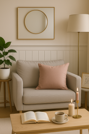 Perna Decorativa, Roz, 45x45 cm - ATELIER 49 [1]