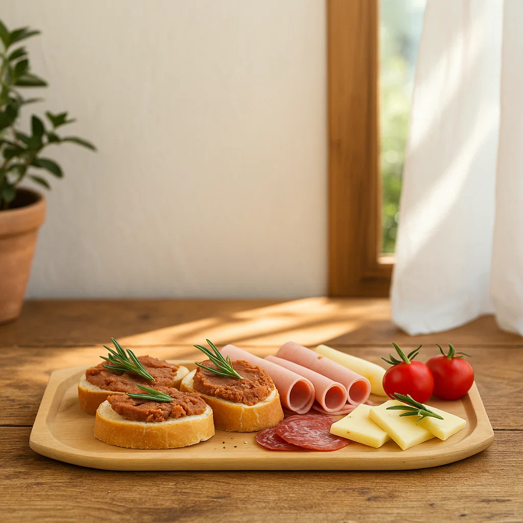 Platouri și tăvi din lemn - Platou rustic artizanal pentru servirea fripturilor și aperitivelor-Atelier 49