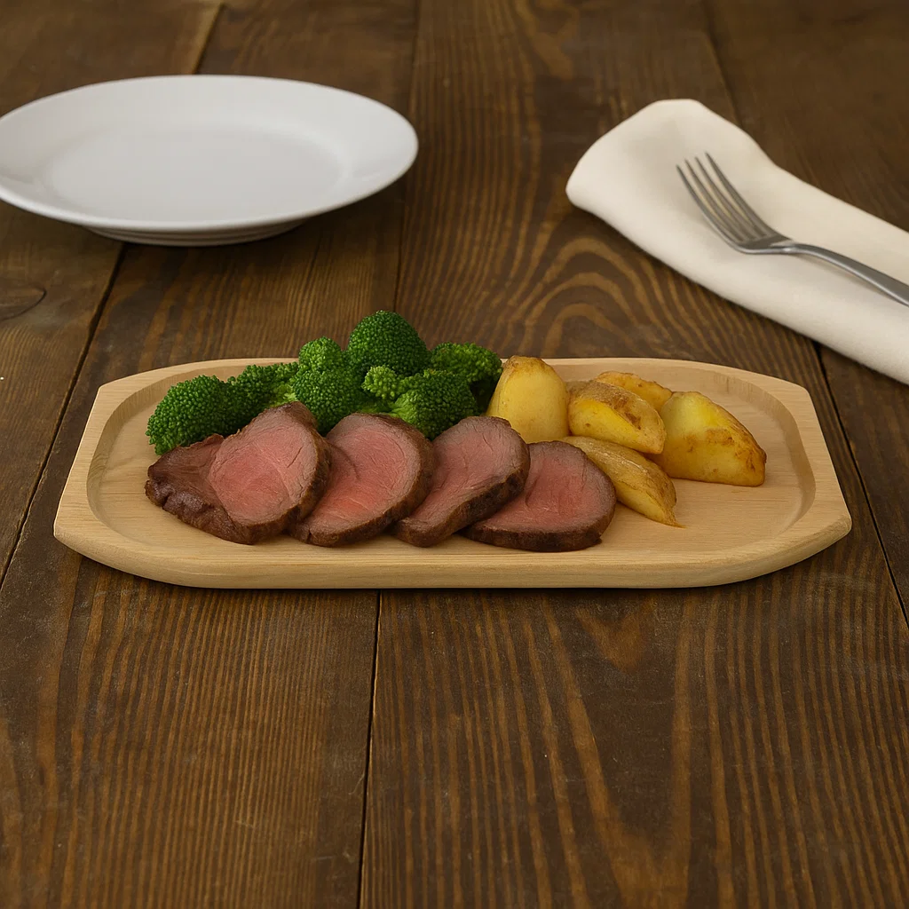 Platou rustic artizanal pentru servirea fripturilor și aperitivelor-Atelier 49 [2]