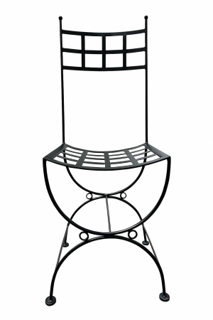 Scaun de Grădină din Fier Forjat, Negru, Vopsit Electrostatic - Arcadia | Atelier 49 [3]