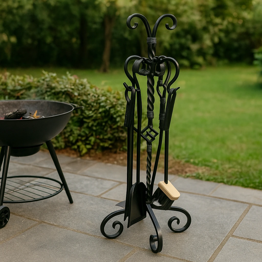 Set ustensile curățare șemineu sau sobă din fier forjat, negru, 71 cm – Jar | Atelier 49 [1]