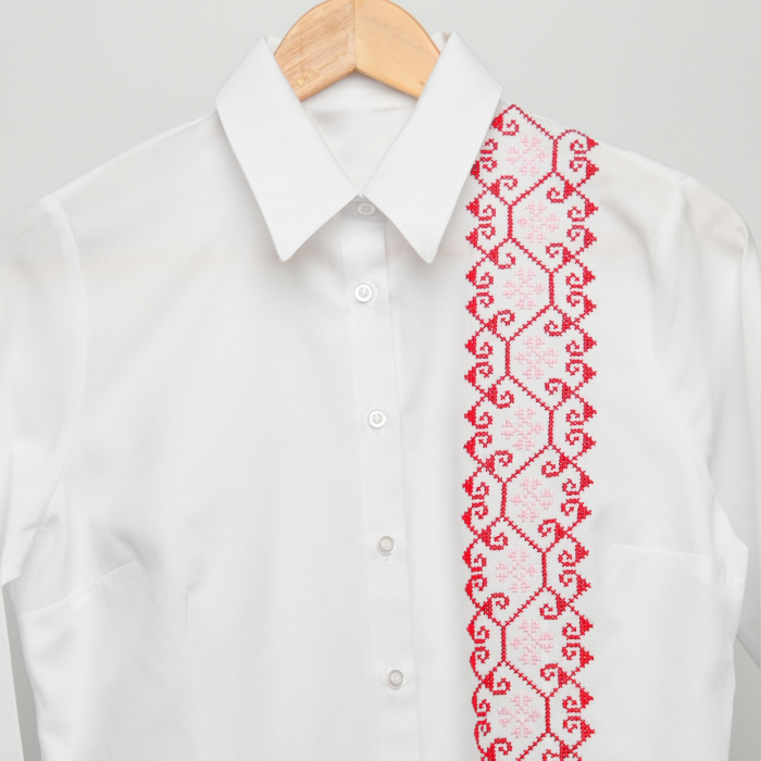 Camasa alba brodata "ametist" [3]