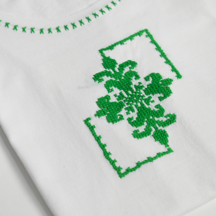 Tricou bumbac, model frunzulita [3]