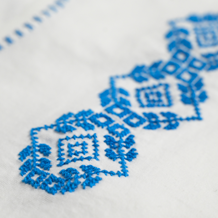 Tricou bumbac, model sfere albastre [3]