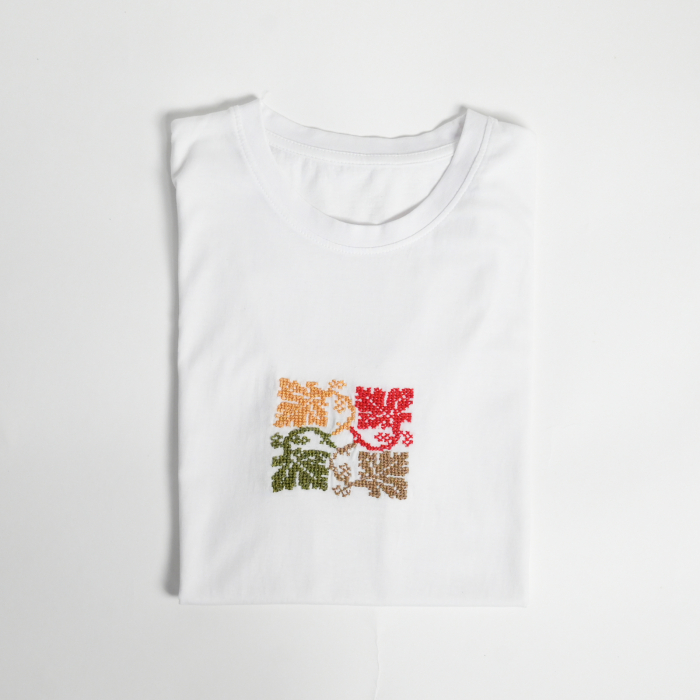 Tricou premium, cusut manual cu mdel "toamna" [4]