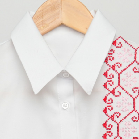 Camasa alba brodata "ametist" [3]