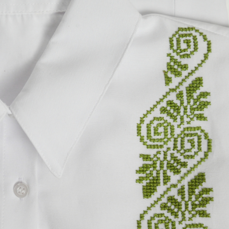 Camasa clasica, brodata cu model traditional [4]