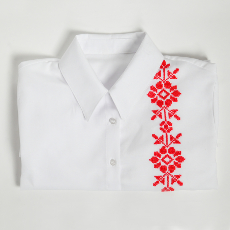 Camasa brodata cu flori rosii [5]